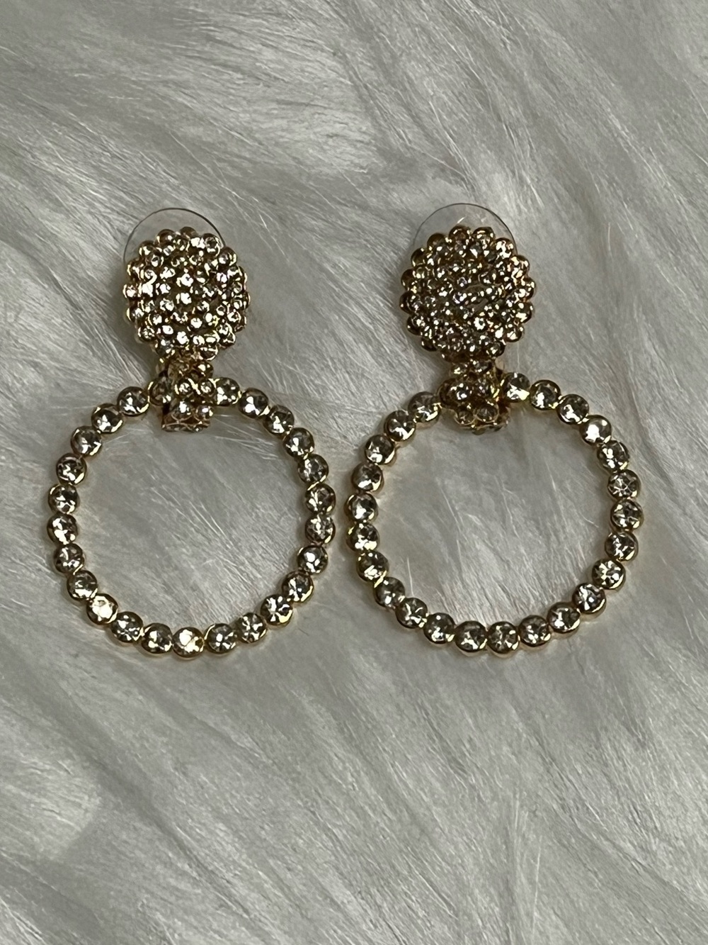 BaubleBar Sparkling Hoop Earrings